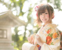 着物女性